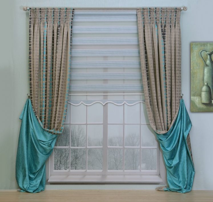 וילון זברה משולב דגם KBZ1289